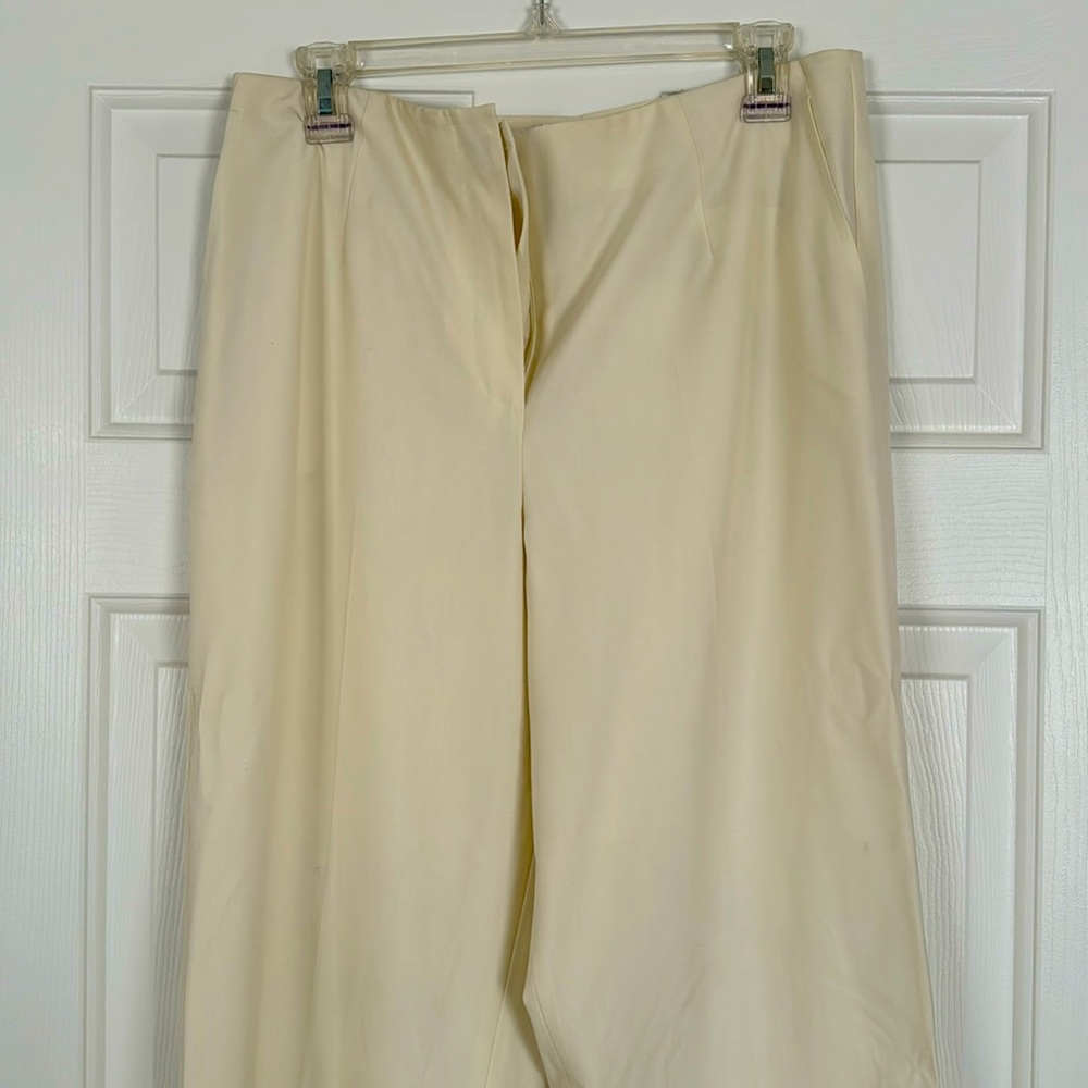 Talbots cream casual pants, size 12, which stretch new never worn with tags